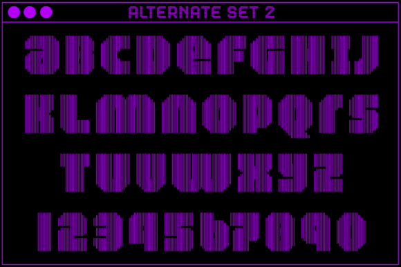 MultiType Lines Regular Bold 2 Font PNG with transparent background - Preview 3