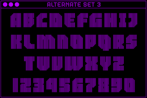 MultiType Lines Regular Bold 2 Font PNG with transparent background - Preview 4