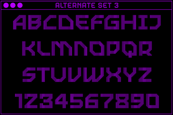 MultiType Lines Wide 2 Font PNG with transparent background - Preview 4