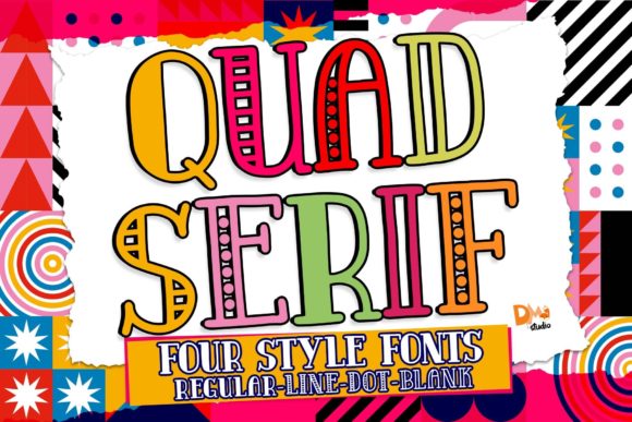 Quad Serif Serif Font By dmletter31