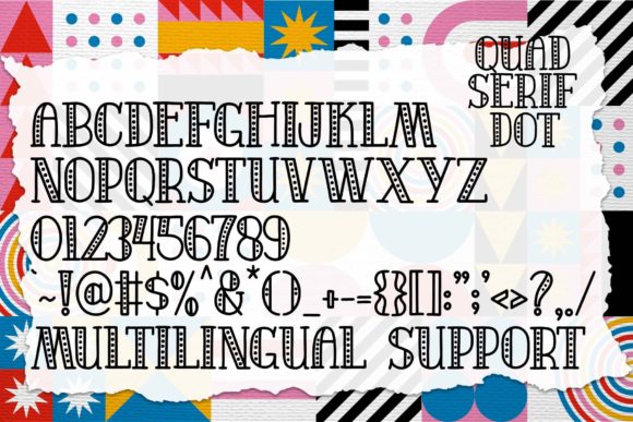 Quad Serif Font PNG with transparent background - Preview 6
