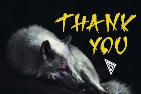 Running Wolf Font PNG with transparent background - Preview 4