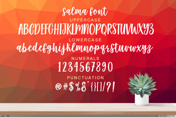 Salma Desire Font PNG with transparent background - Preview 3