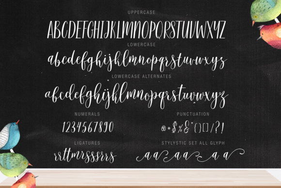 Sarinah Script Font PNG with transparent background - Preview 4