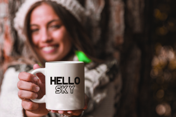 SkyMid Font PNG with transparent background - Preview 4