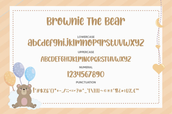 Brownie the Bear Font - Preview 5