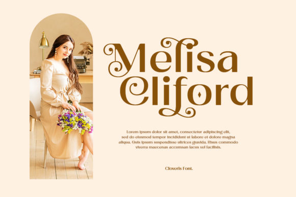Cloveris Font PNG with transparent background - Preview 1