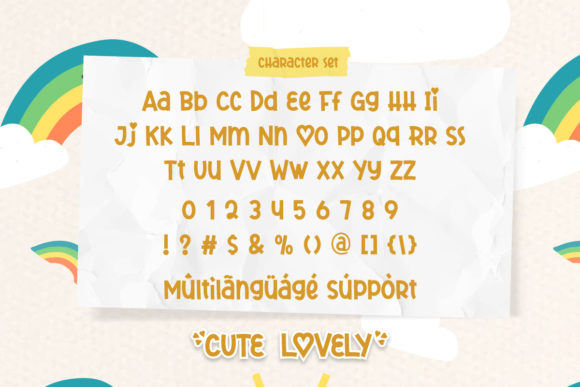 Cute Lovely Font - Preview 3