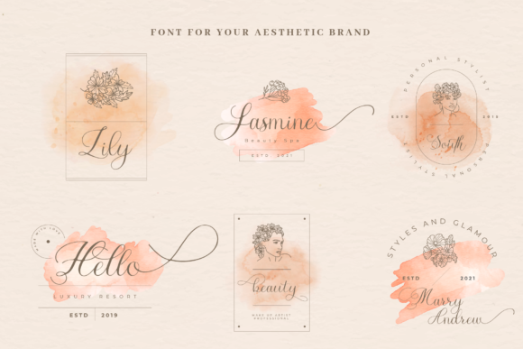 Flawless Valentines Font PNG with transparent background - Preview 2