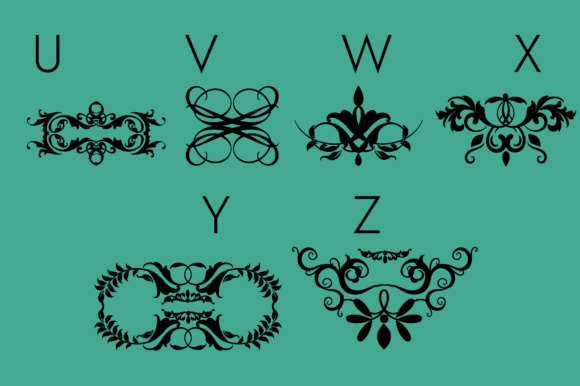 Flourishes, Dividers and Swirls Font - Preview 2