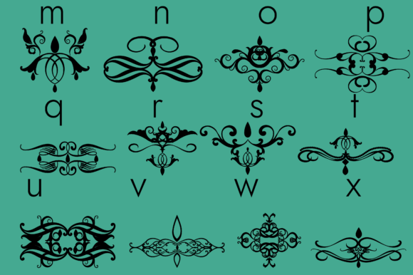 Flourishes, Dividers and Swirls Font - Preview 4