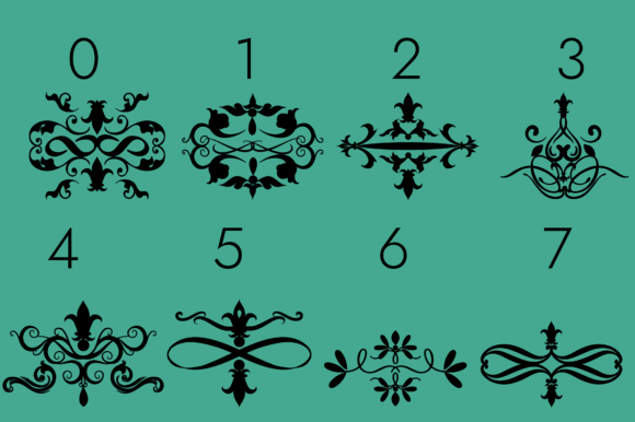 Flourishes, Dividers and Swirls Font - Preview 6