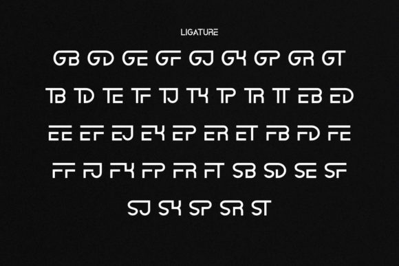 Gravitation Font PNG with transparent background - Preview 4