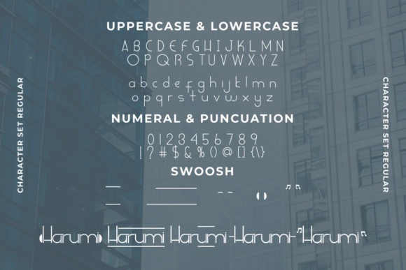Harumi Font PNG with transparent background - Preview 1