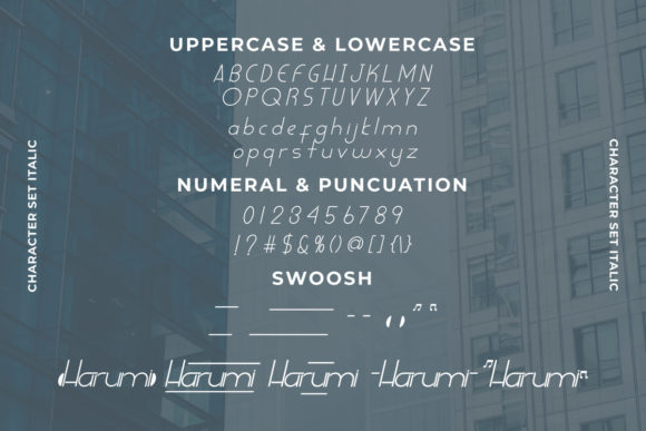 Harumi Font PNG with transparent background - Preview 3