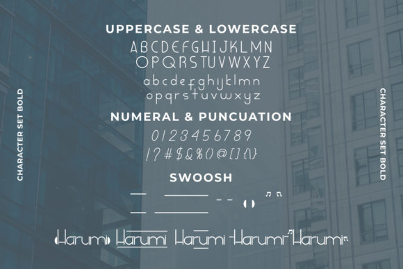 Harumi Font PNG with transparent background - Preview 5