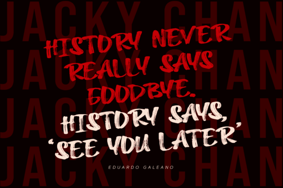 Jacky Chan Font font preview - 1