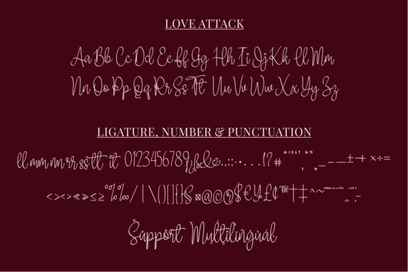Love Attack Font PNG with transparent background - Preview 2