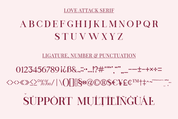 Love Attack Font PNG with transparent background - Preview 3