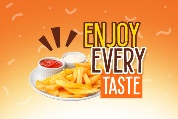 Potato Lite Font PNG with transparent background - Preview 1