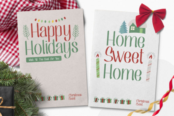 Raindear Font PNG with transparent background - Preview 1