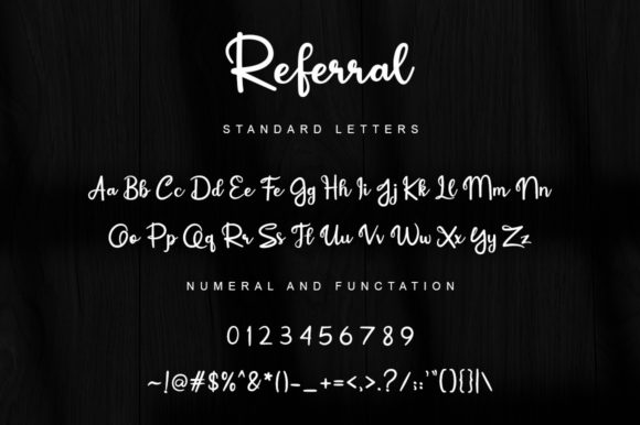 Referral Font PNG with transparent background - Preview 4
