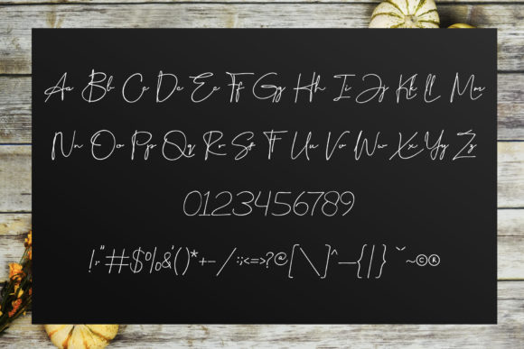 Sallistyline Font PNG with transparent background - Preview 6