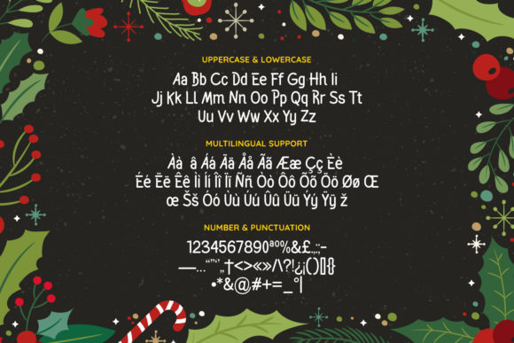 Santa's Care Font PNG with transparent background - Preview 3