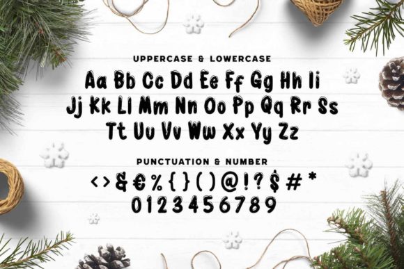 Balls Snowing Font - Preview 4