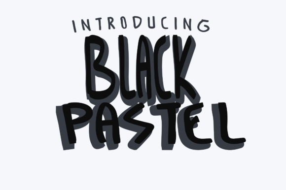Black Pastel Font - Preview 2
