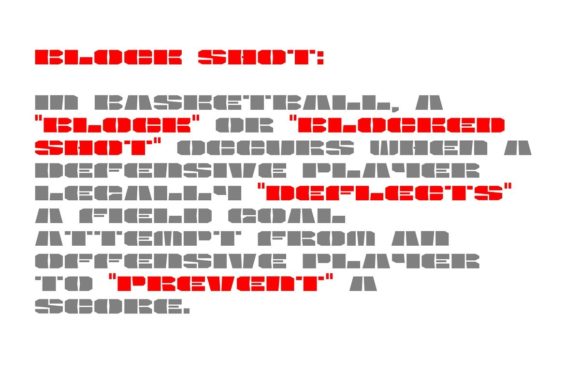 Block Shot Font - Preview 2