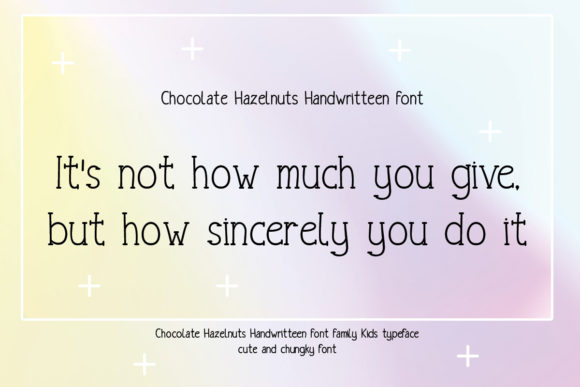 Chocolate Hazelnuts Font PNG with transparent background - Preview 2