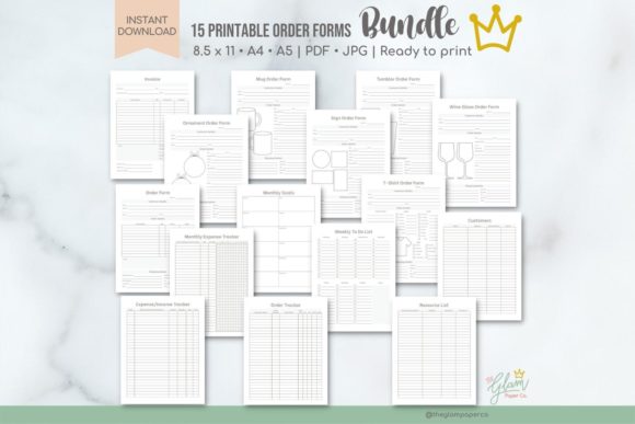 Crafters Business Bundle, Order Forms