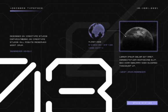 Decoode Futuristic Display Font - Preview 3