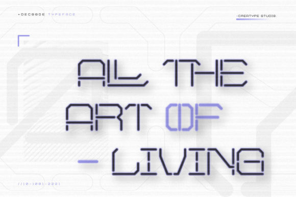 Decoode Futuristic Display Font - Preview 4