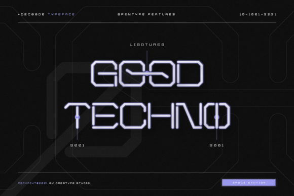 Decoode Futuristic Display Font - Preview 5