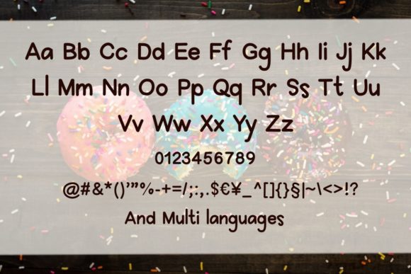 Donut Font - Preview 1