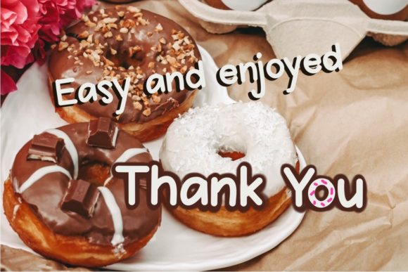 Donut Font - Preview 4