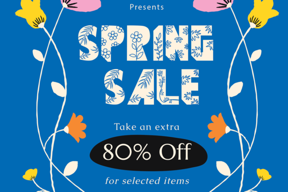 Flower Garden Font - Preview 5