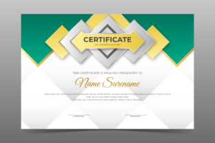 Golden Gray Certificate Template Graphic by Astira · Creative Fabrica