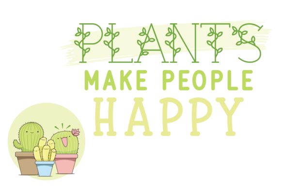 Green Plants Font - Preview 2