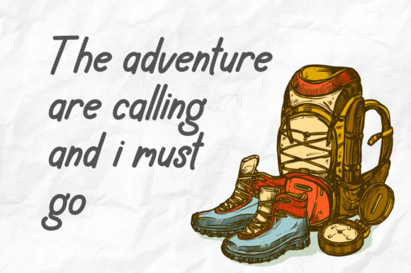 Happy Camping Font - Preview 1