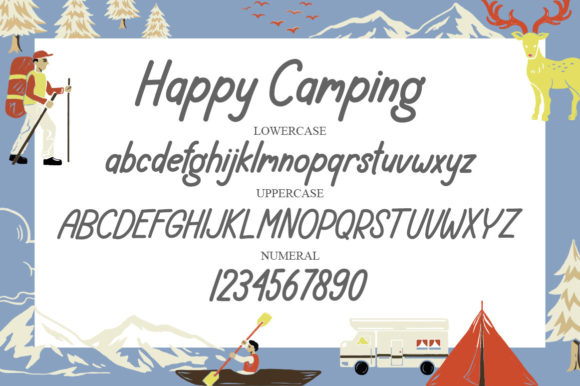 Happy Camping Font - Preview 5