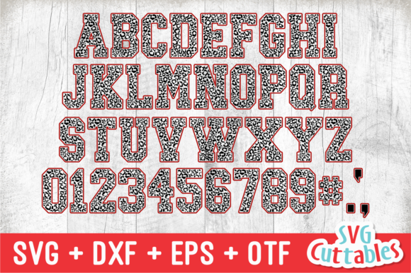 JP Leopard Font PNG with transparent background - Preview 1