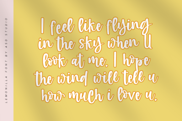 Lemonilla Font PNG with transparent background - Preview 1