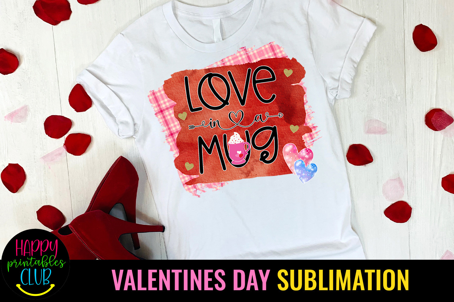 Love in a Mug Valentines Day Sublimation Graphic by Happy Printables ...