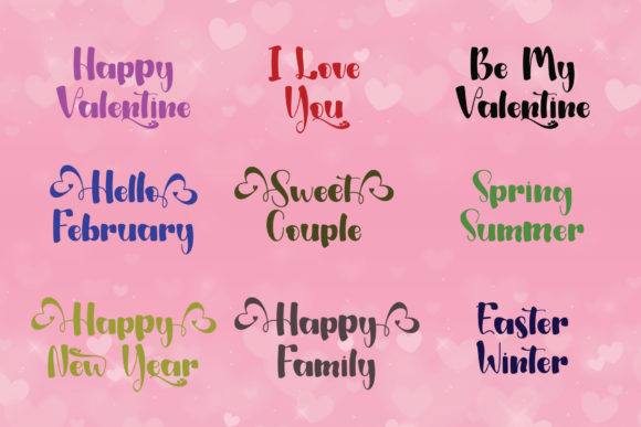 Loventtine Font PNG with transparent background - Preview 5