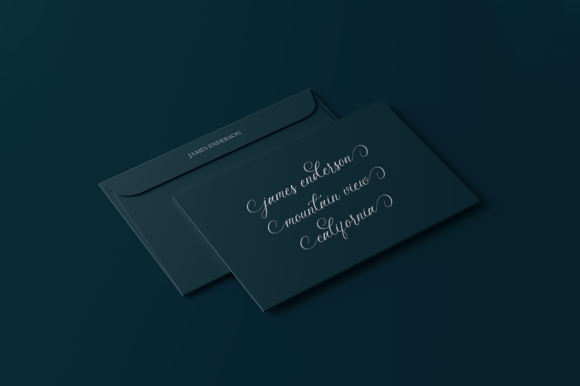 Luxuryone Calligraphy Font PNG with transparent background - Preview 4