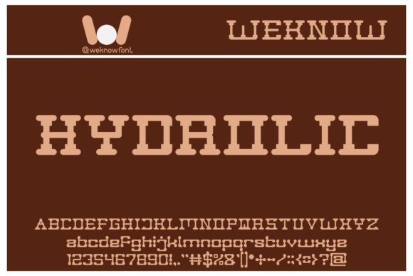 Post Rock Font PNG with transparent background - Preview 1