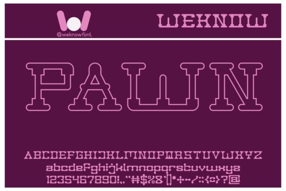 Post Rock Font PNG with transparent background - Preview 4
